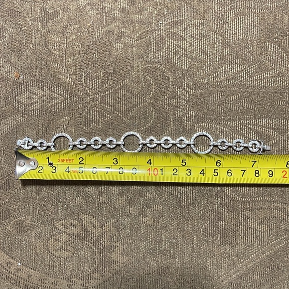 Sterling Silver and CZ Bracelet - Picture 6 of 6